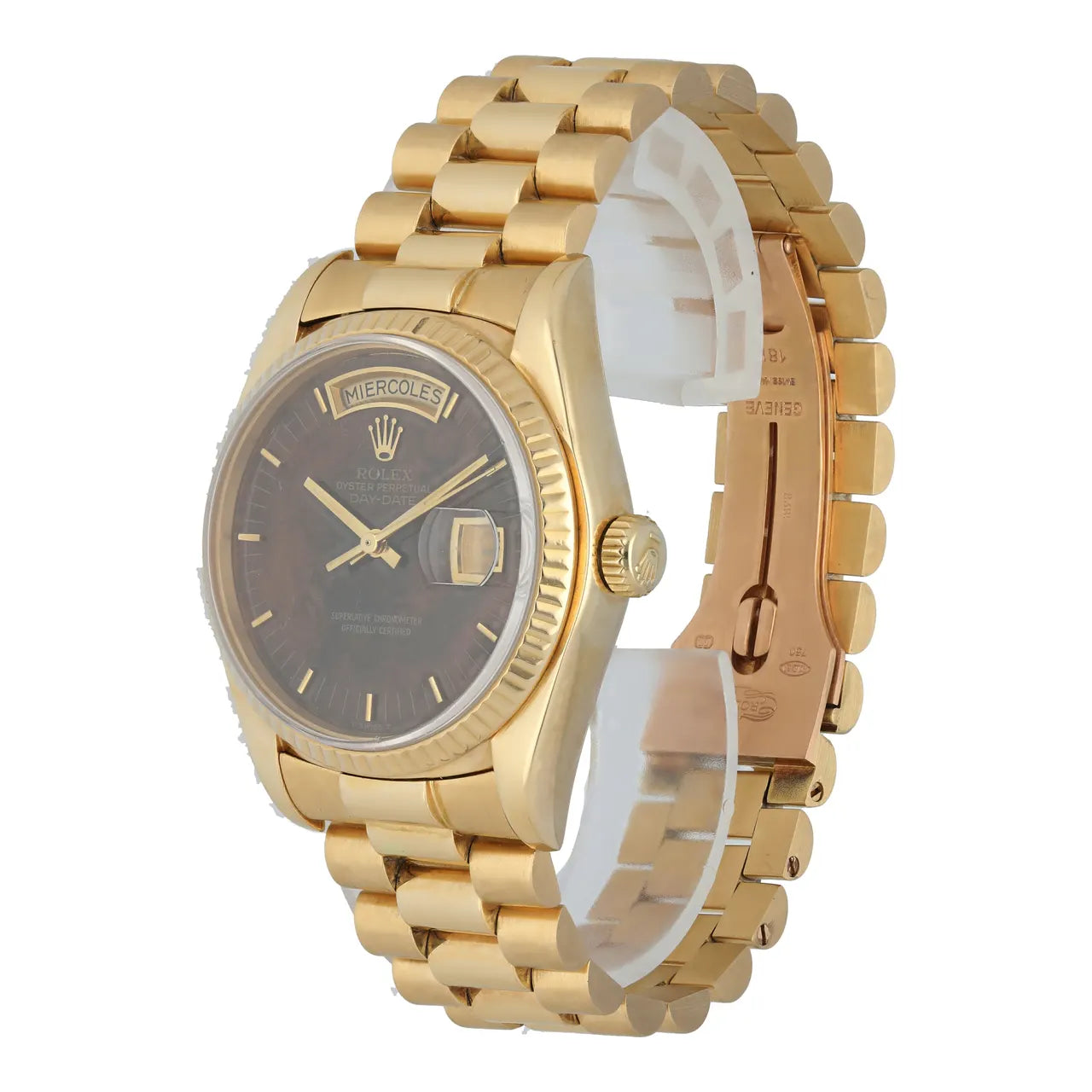Rolex Wood Dial Gold Spanish - Hình 3