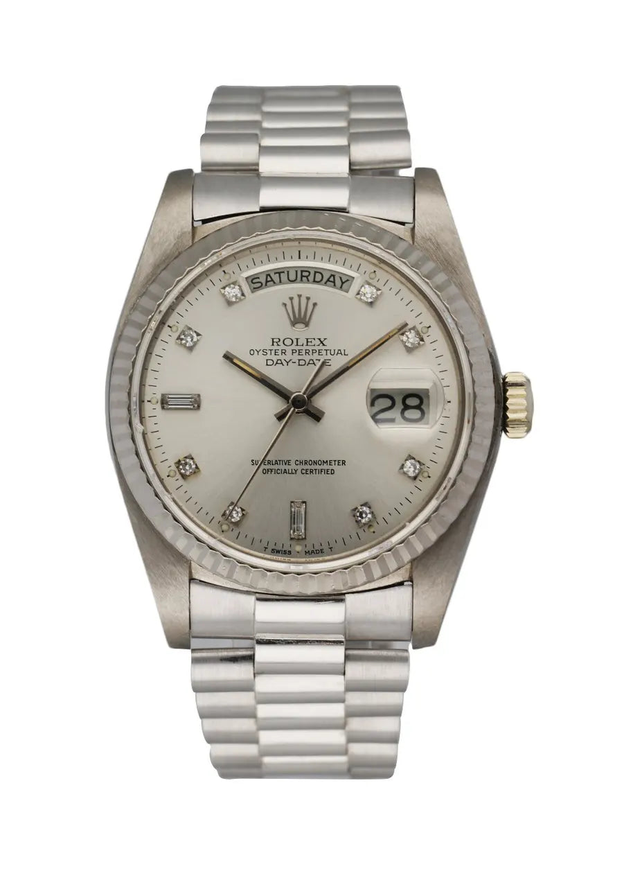 day Rolex Platinum Diamond Watch