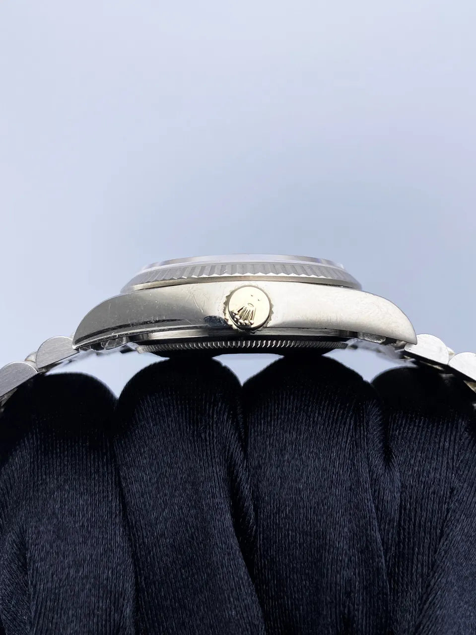 stainless steel Rolex Day-Date Silver Dial - Hình 4