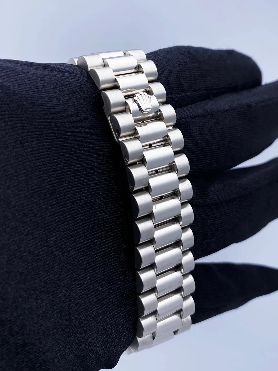stainless steel Rolex Day-Date Silver Dial - Hình 6