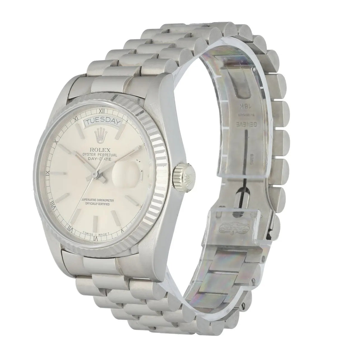 Rolex Day-Date Steel Silver - Hình 2
