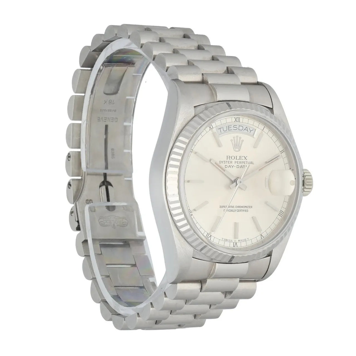 Rolex Day-Date Steel Silver - Hình 3