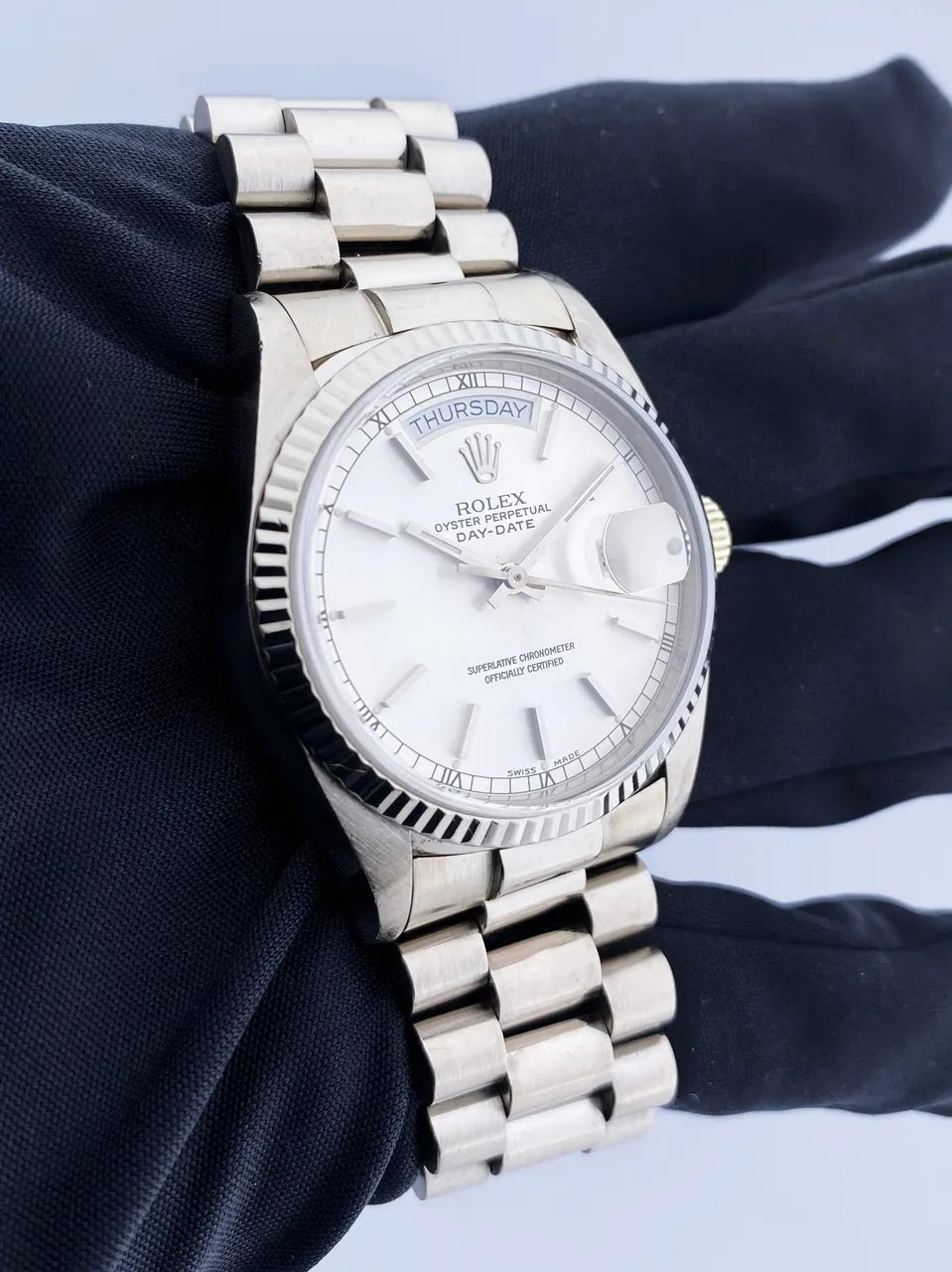 Rolex Day-Date Silver Dial - Hình 2