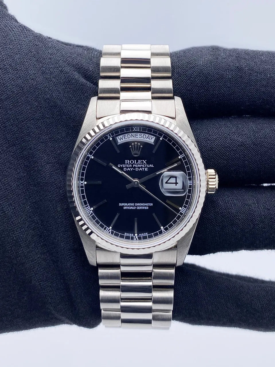 Rolex Day-Date Steel Black - Hình 3