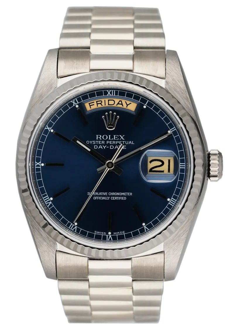 Rolex Day-Date Blue Dial stainless