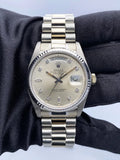 Rolex Day-Date Silver Diamond dial