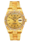 Rolex Gold Diamond Day-Date bezel
