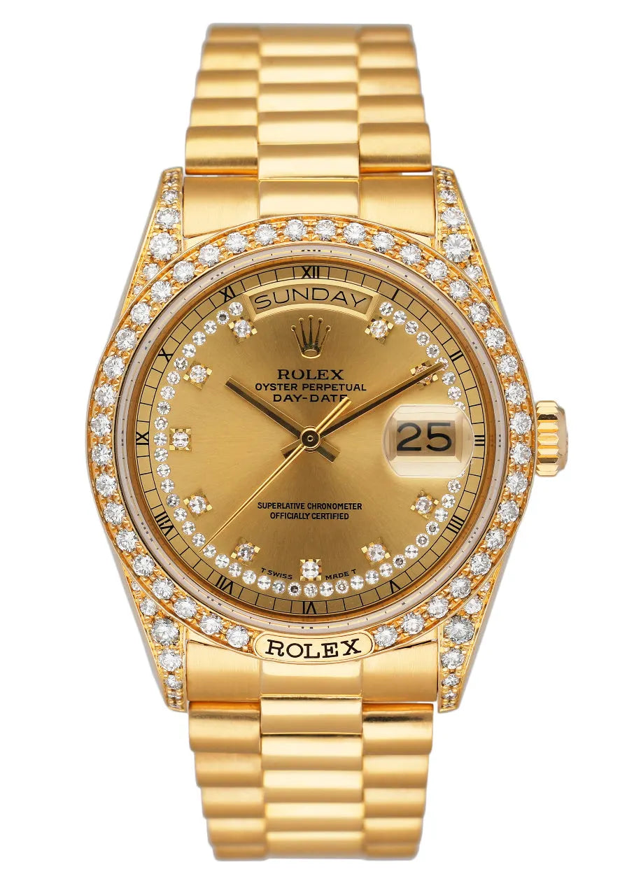 Rolex Gold Diamond Bezel