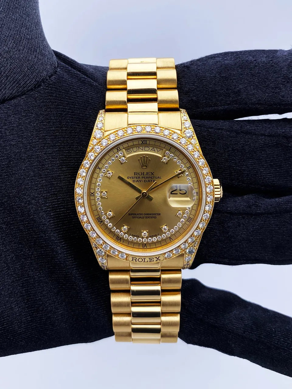Rolex Gold Diamond Bezel - Hình 2