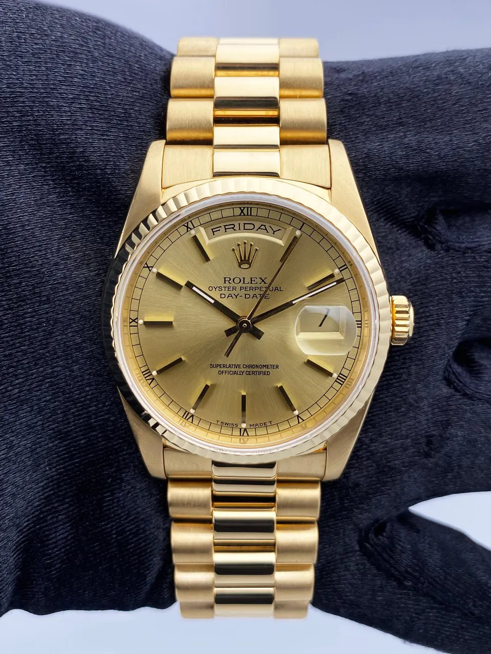 Rolex Gold Champagne Dial - Hình 2