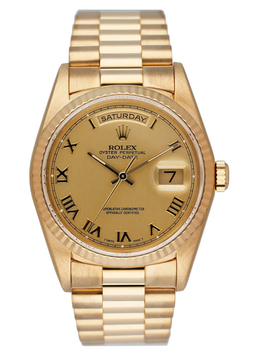 Rolex Gold Roman Champagne