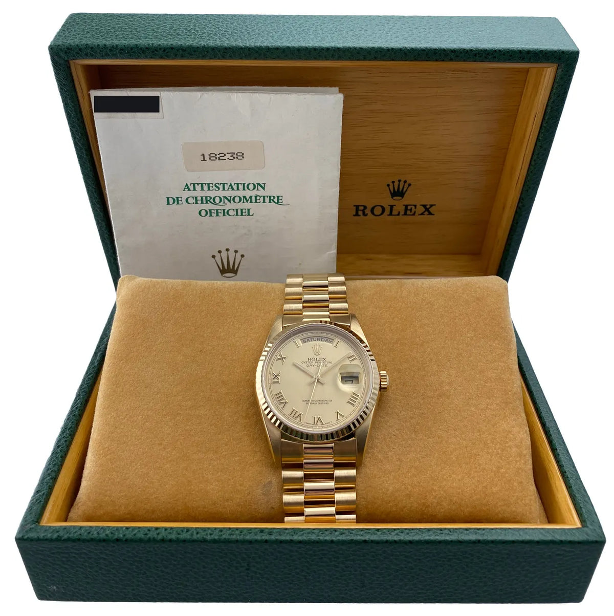 Rolex Gold Roman Champagne - Hình 2