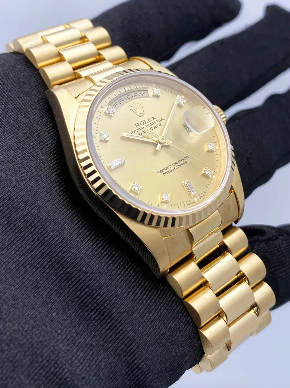 Rolex Gold Diamond Pave Dial - Hình 2