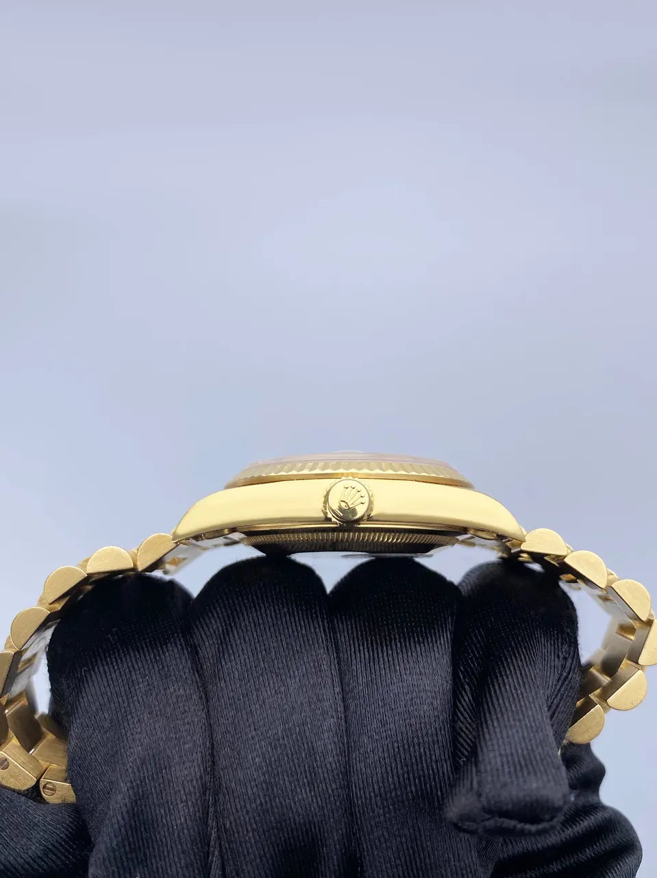 Rolex Day-Date Gold Diamond Champagne - Hình 4