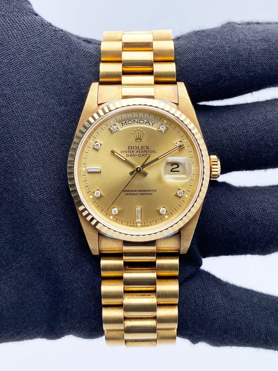 dial Rolex Gold Diamond Day-Date - Hình 3