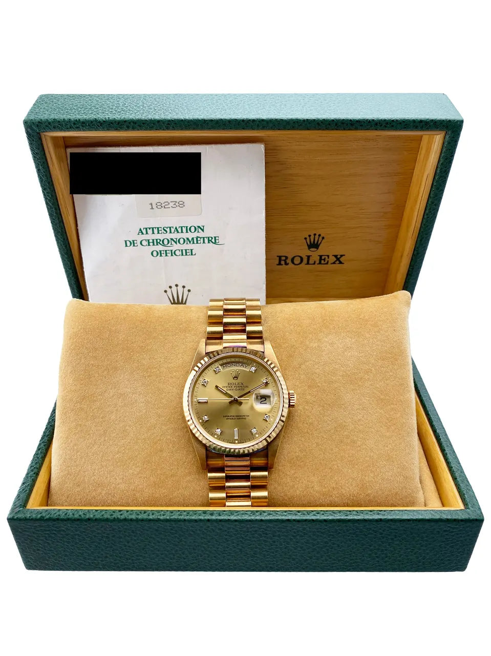 dial Rolex Gold Diamond Day-Date - Hình 2