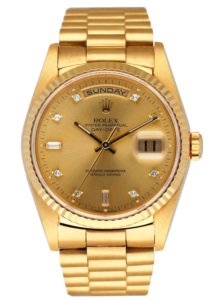 Rolex Gold Champagne Diamond