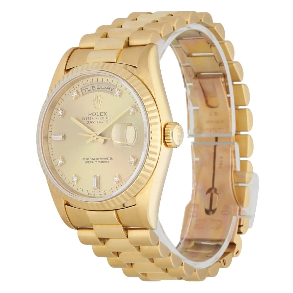 Rolex Day-Date Gold Diamond - Hình 8
