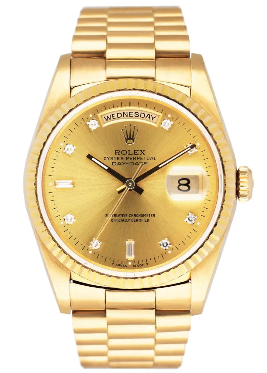 Rolex Gold Diamond Day-Date dial