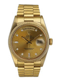 champagne Rolex Gold Diamond Day-Date