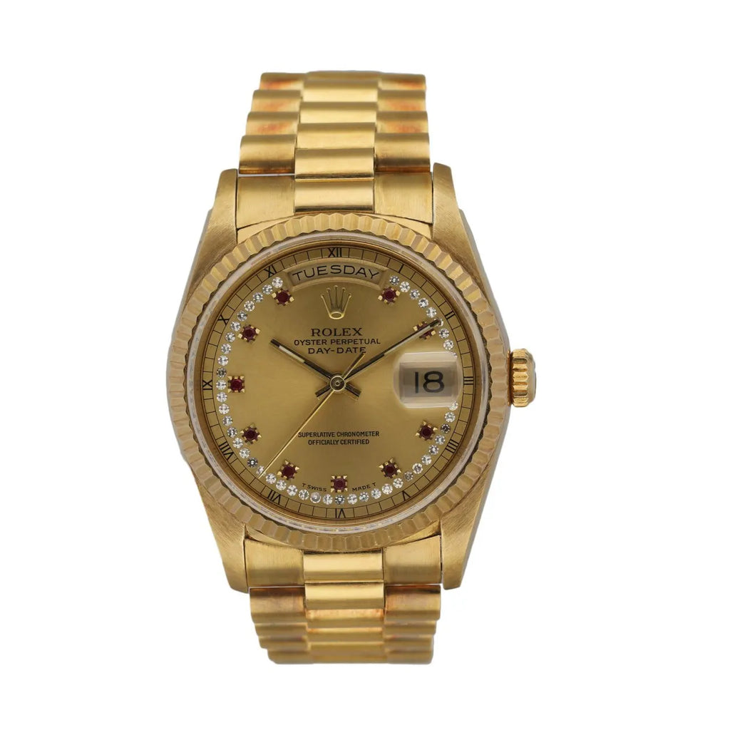 Rolex Gold Ruby Bezel