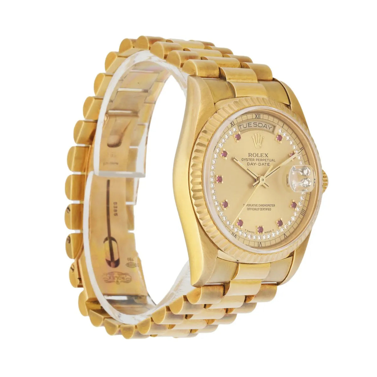 Rolex Gold Ruby Bezel - Hình 3