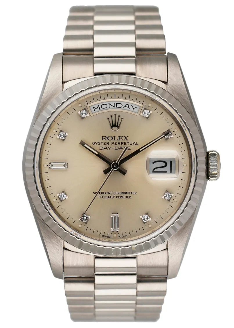 Platinum Day-Date Diamond Champagne