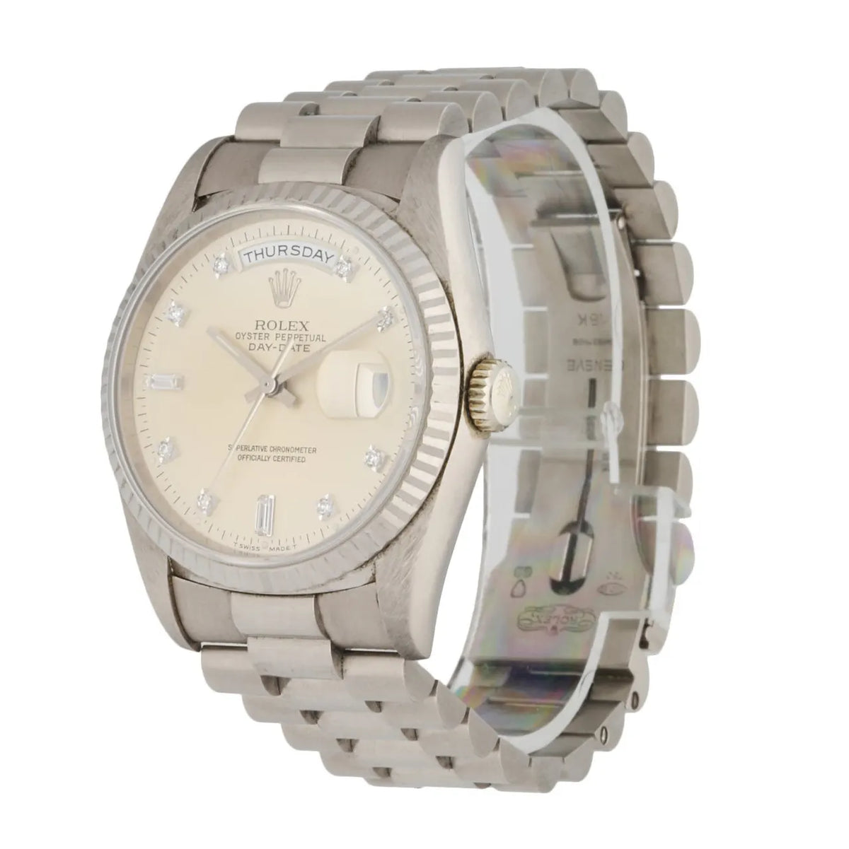 Rolex Platinum Diamond Champagne - Hình 2
