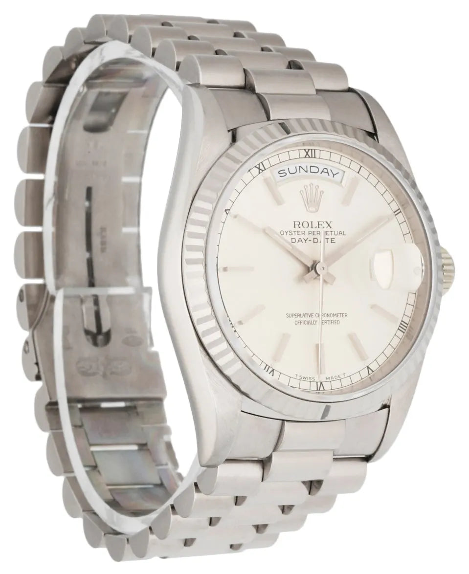 dial Rolex Platinum Silver Day-Date - Hình 3