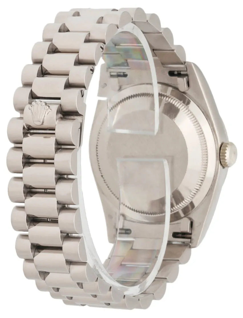 dial Rolex Platinum Silver Day-Date - Hình 4