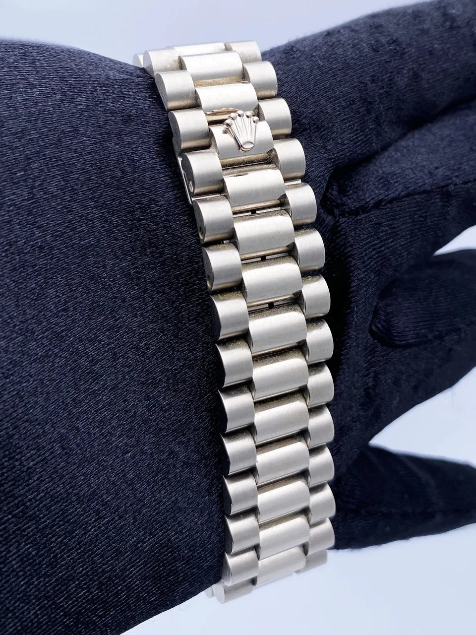 stainless Rolex Day-Date Black Dial - Hình 8