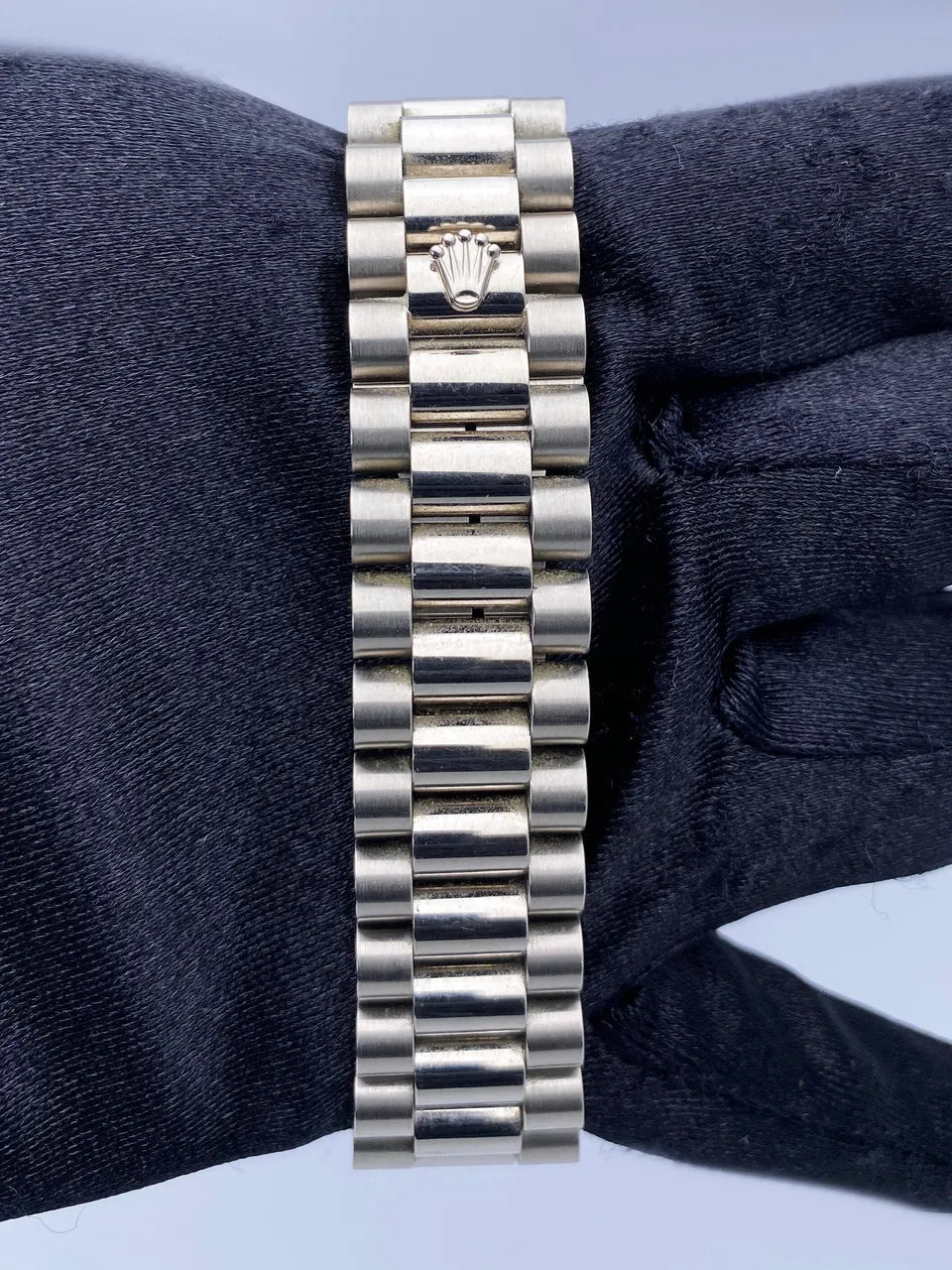 stainless Rolex Day-Date Black Dial - Hình 7