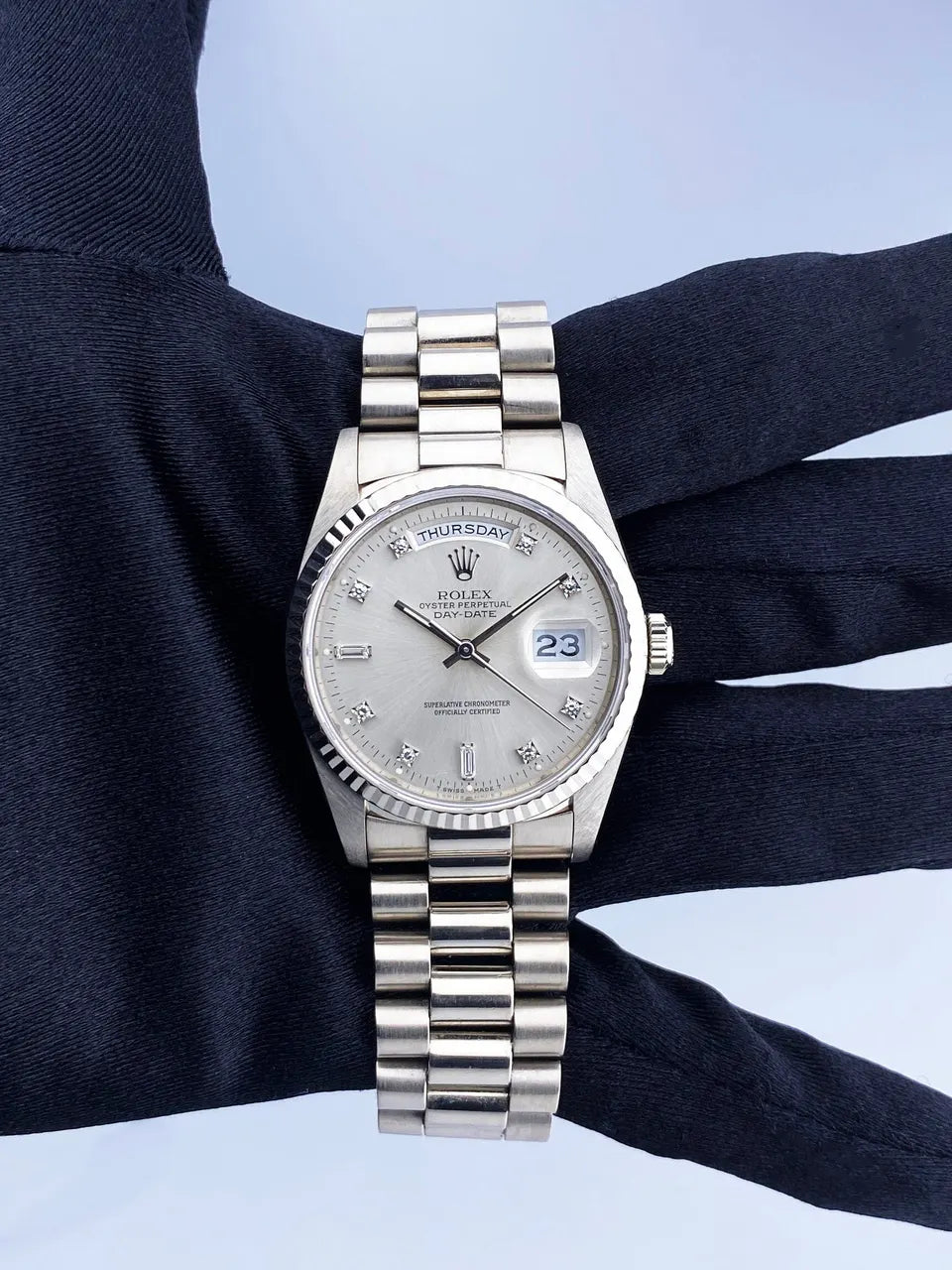 Rolex Platinum Diamond Day-Date