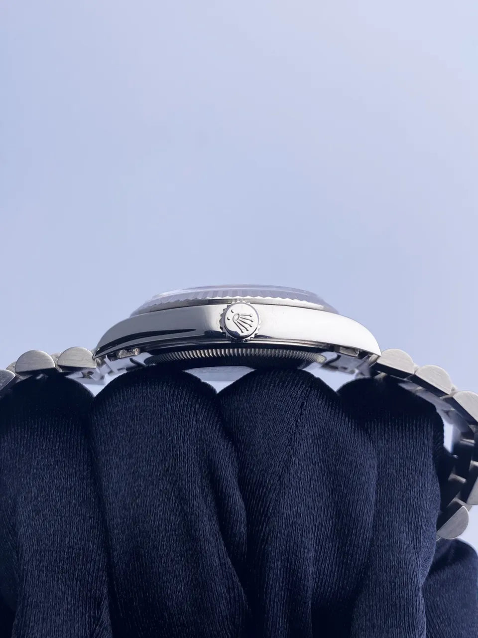 Rolex Day-Date Silver Dial Diamond Markers - Hình 3