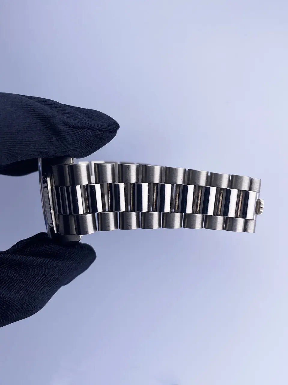 Rolex Day-Date Silver Dial Diamond Markers - Hình 7