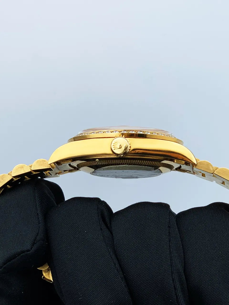 bezel Rolex Gold Diamond Day-Date - Hình 3