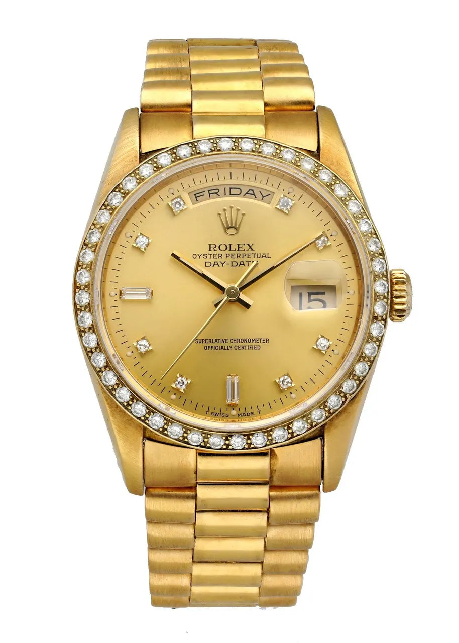 Rolex Gold Diamond Bezel