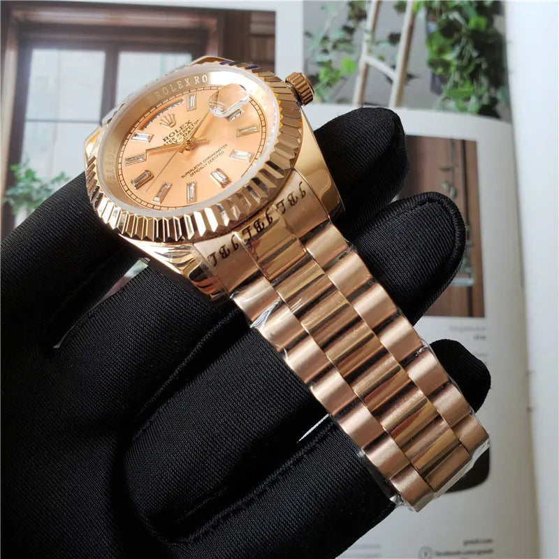 Rolex Salmon Diamond Day-Date - Hình 6