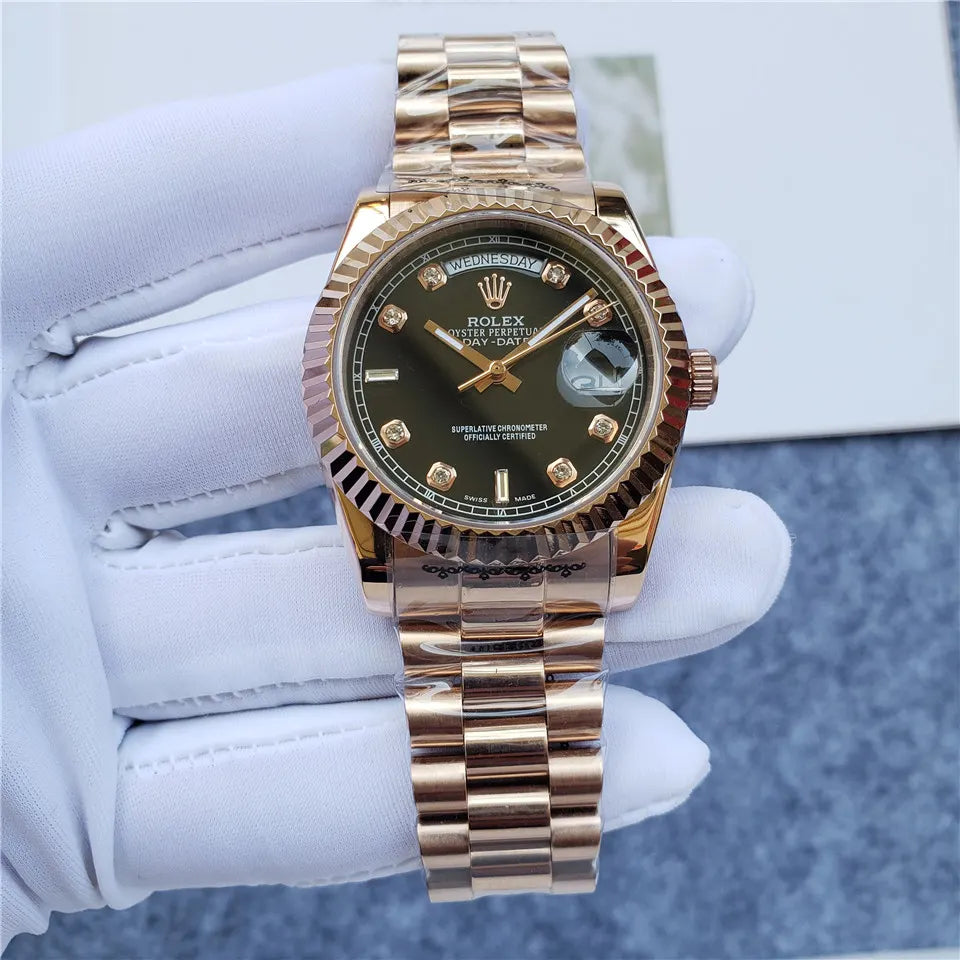 Rolex Olive Green Gold - Hình 2