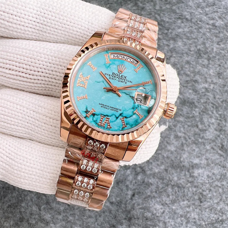 Rolex Turquoise Diamond Day-Date - Hình 2