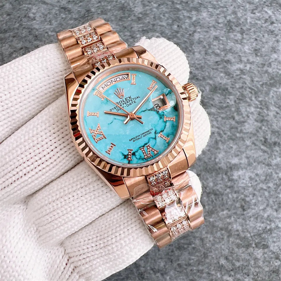 Rolex Turquoise Diamond Day-Date - Hình 3