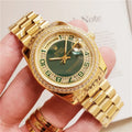 Rolex Green Diamond Gold