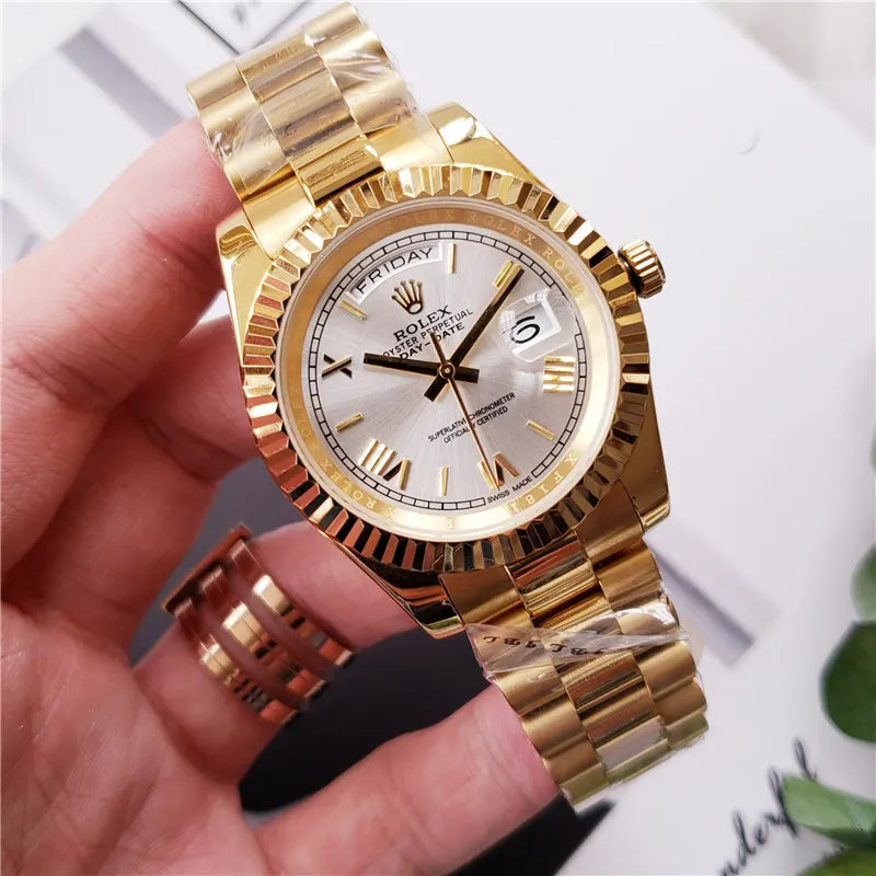 Rolex Gold Silver Day-Date - Hình 7
