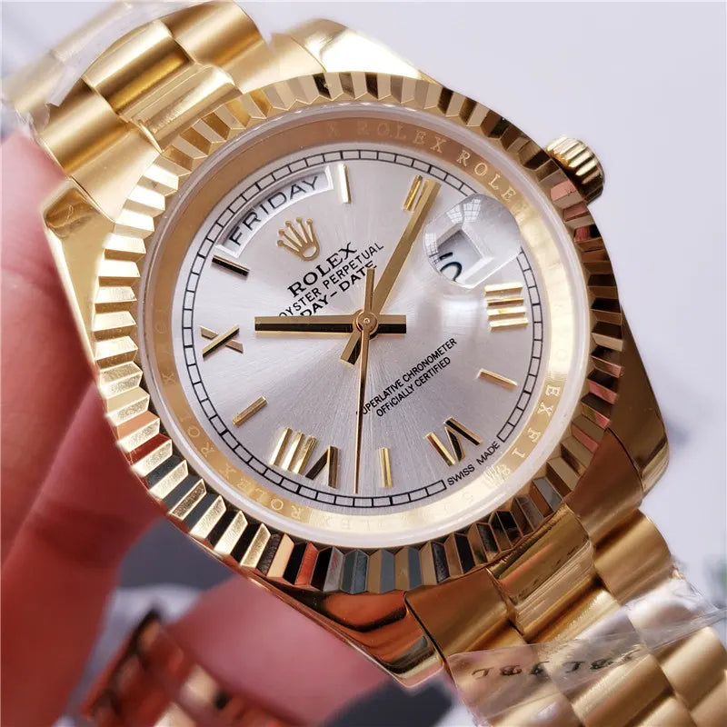 Rolex Gold Silver Day-Date - Hình 6