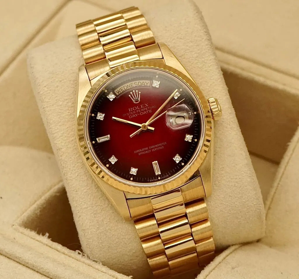 Rolex Day-Date Gold Burgundy