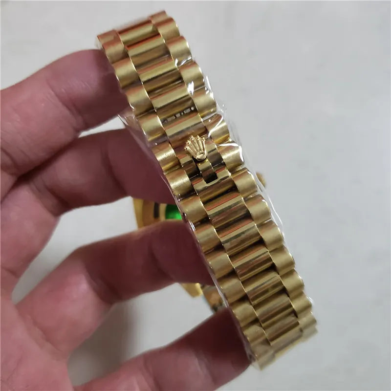 Rolex Day-Date Gold Burgundy - Hình 2