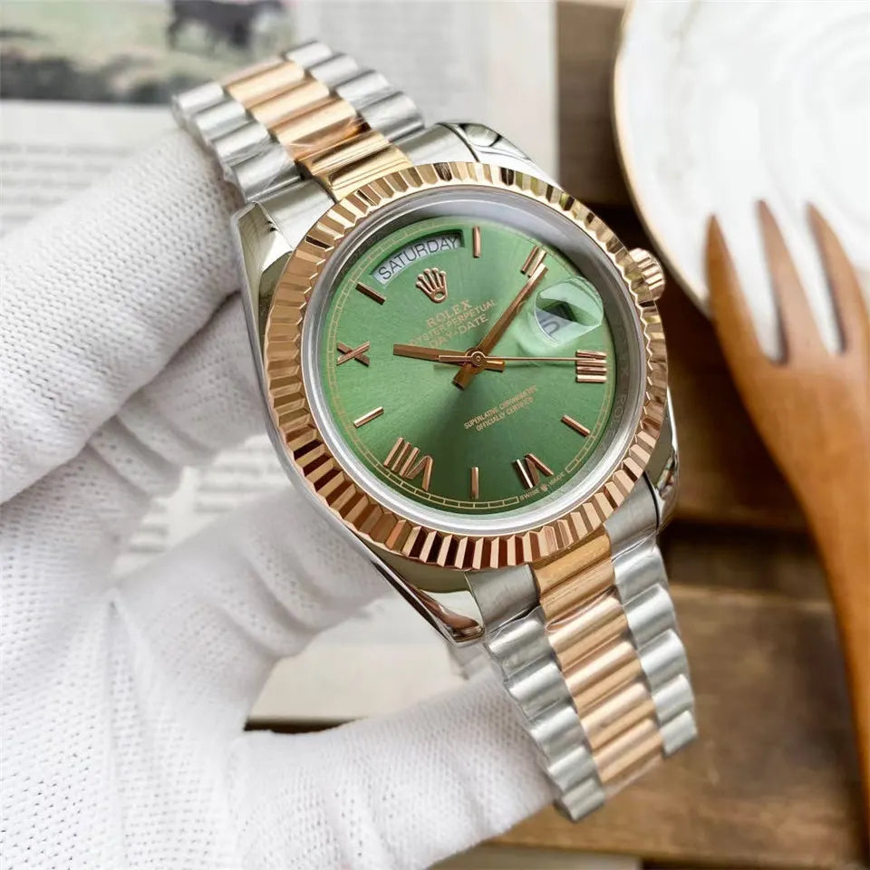Rolex Green Dial Two-Tone