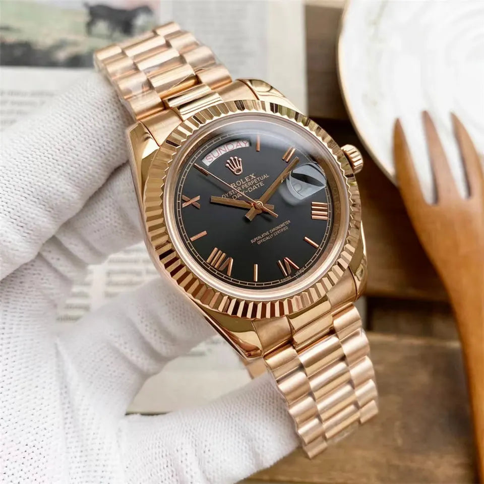 Rolex Everose Day-Date Chocolate Dial