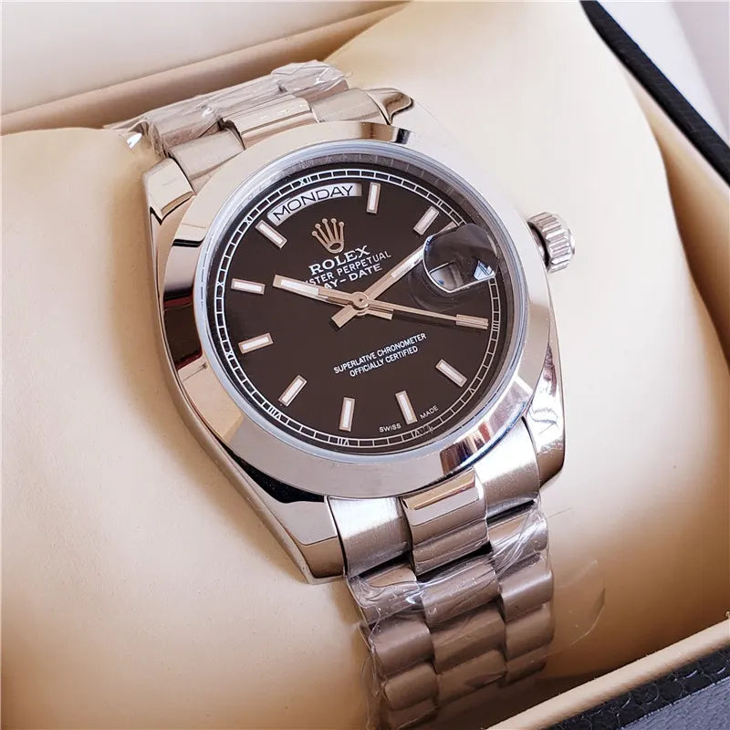 Rolex Brown Dial Day-Date - Hình 3