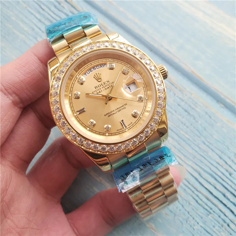 Rolex Day-Date Gold Diamond president - Hình 6